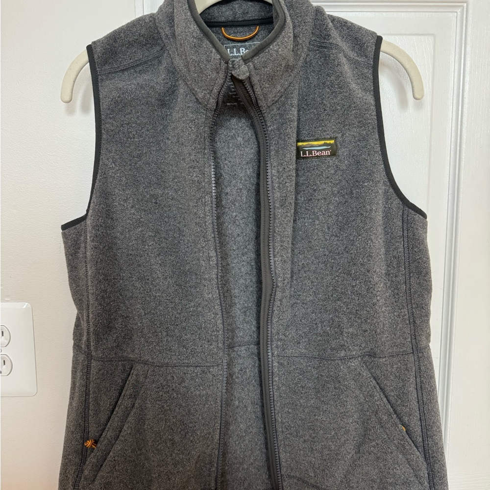 L.L. Bean Charcoal Fleece Vest